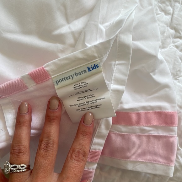 Pottery Barn Kids Bedding Pottery Barn Harper Light Pink Crib Skirt